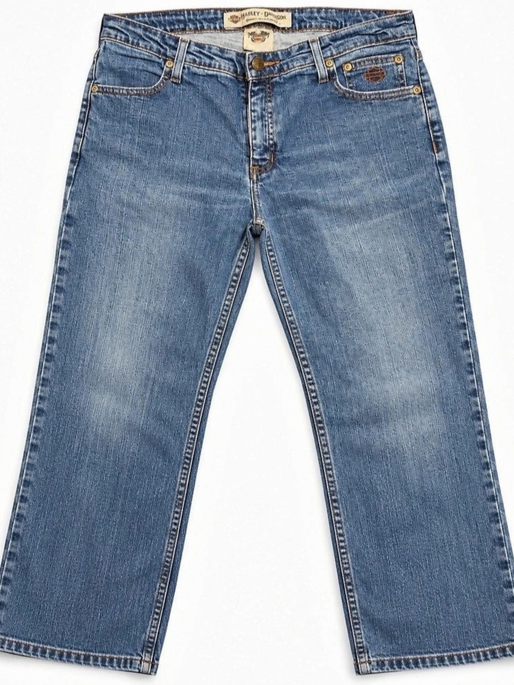 Harley-Davidson Straight Leg Jeans in Blue Like New 12 P